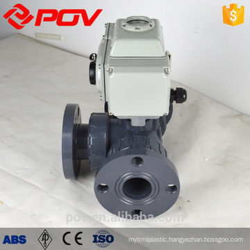 220V AC on-off valve upvc 3way motorized valve